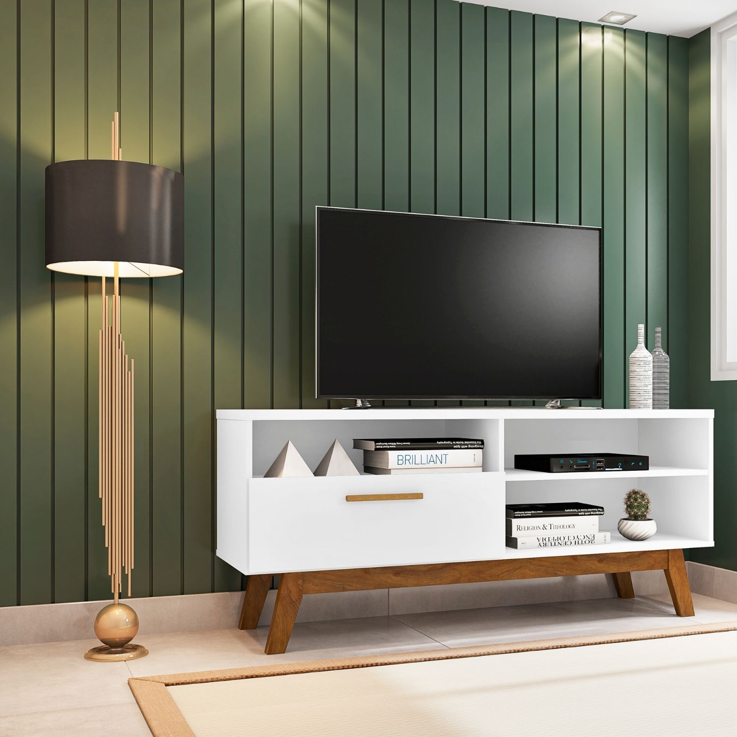 RACK TV HOGA PALADIO MDP BLANCO 55' - 3