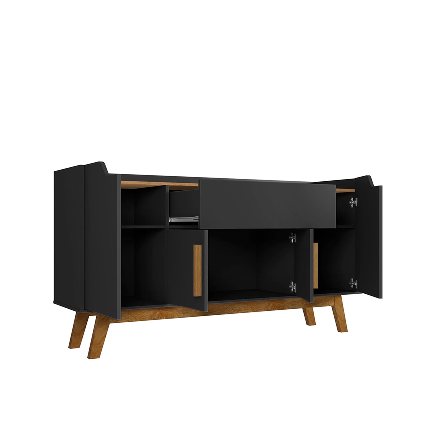 APARADOR HOGA FUTURE BUFFET CANELA NEGRO - 2
