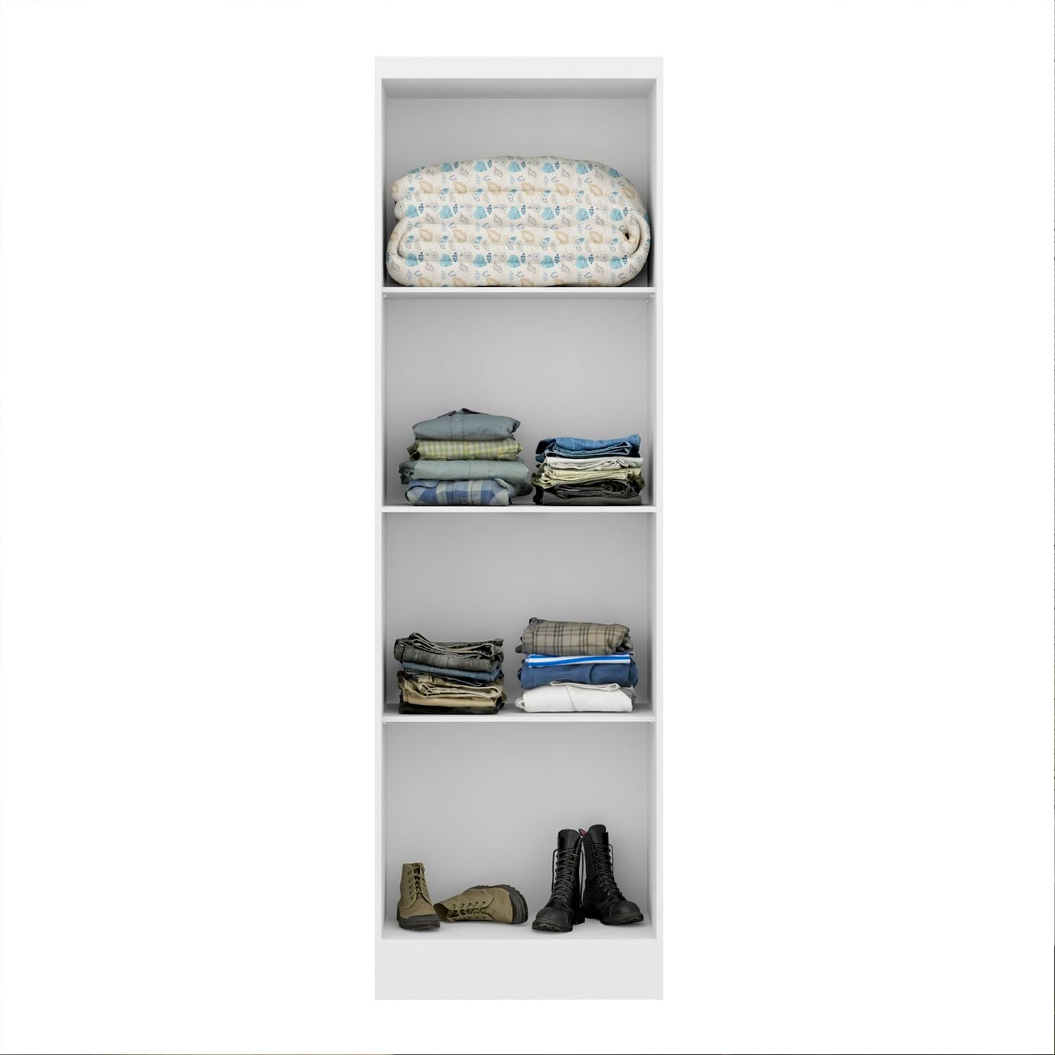 ESTANTE ORGANIZADOR CON 2 PUERTAS CAROL BLANCO - 2