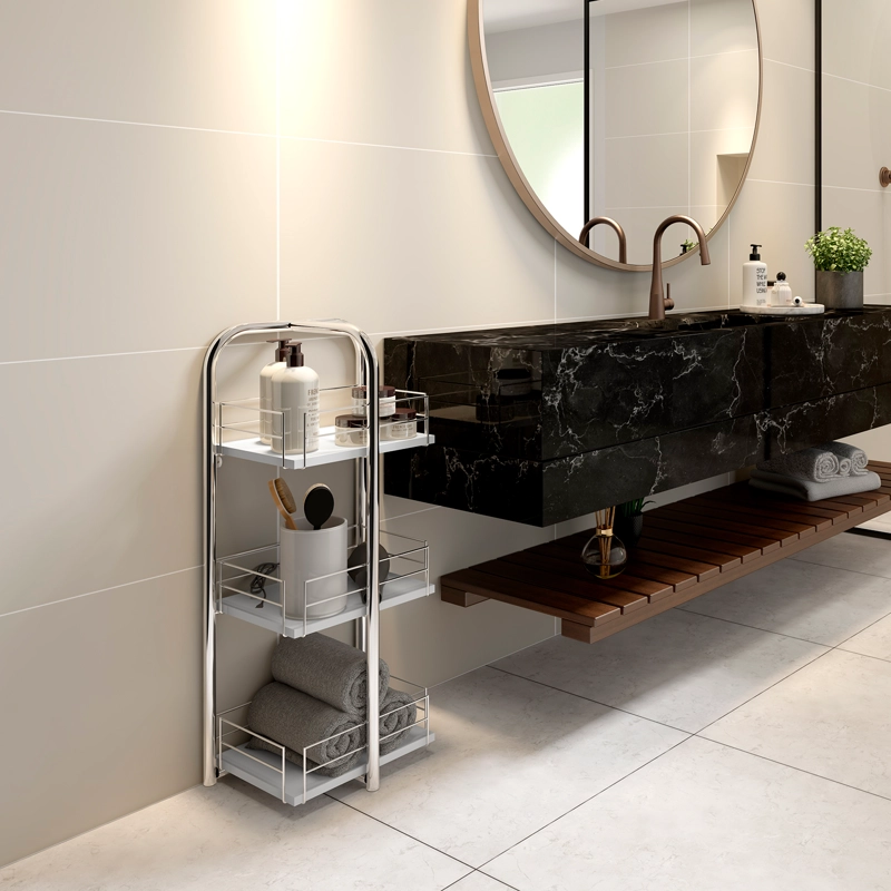 MUEBLE ORGANIZADOR 3 NIVELES CONNECT BLANCO CROMADO - 2