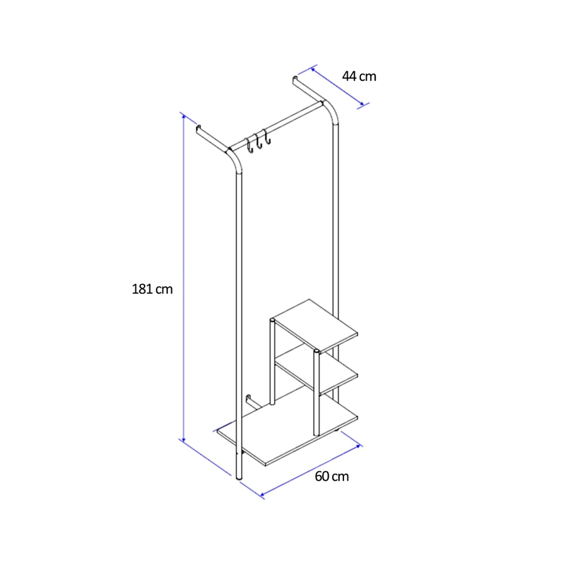 MUEBLE MULTIUSO CONNECT LEGNO NEGRO MATE - 3