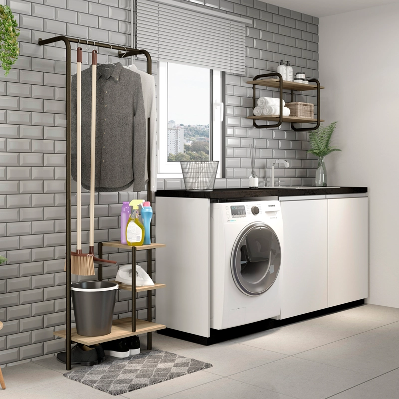 MUEBLE MULTIUSO CONNECT NOCE ORO ENVEJECIDO - 2