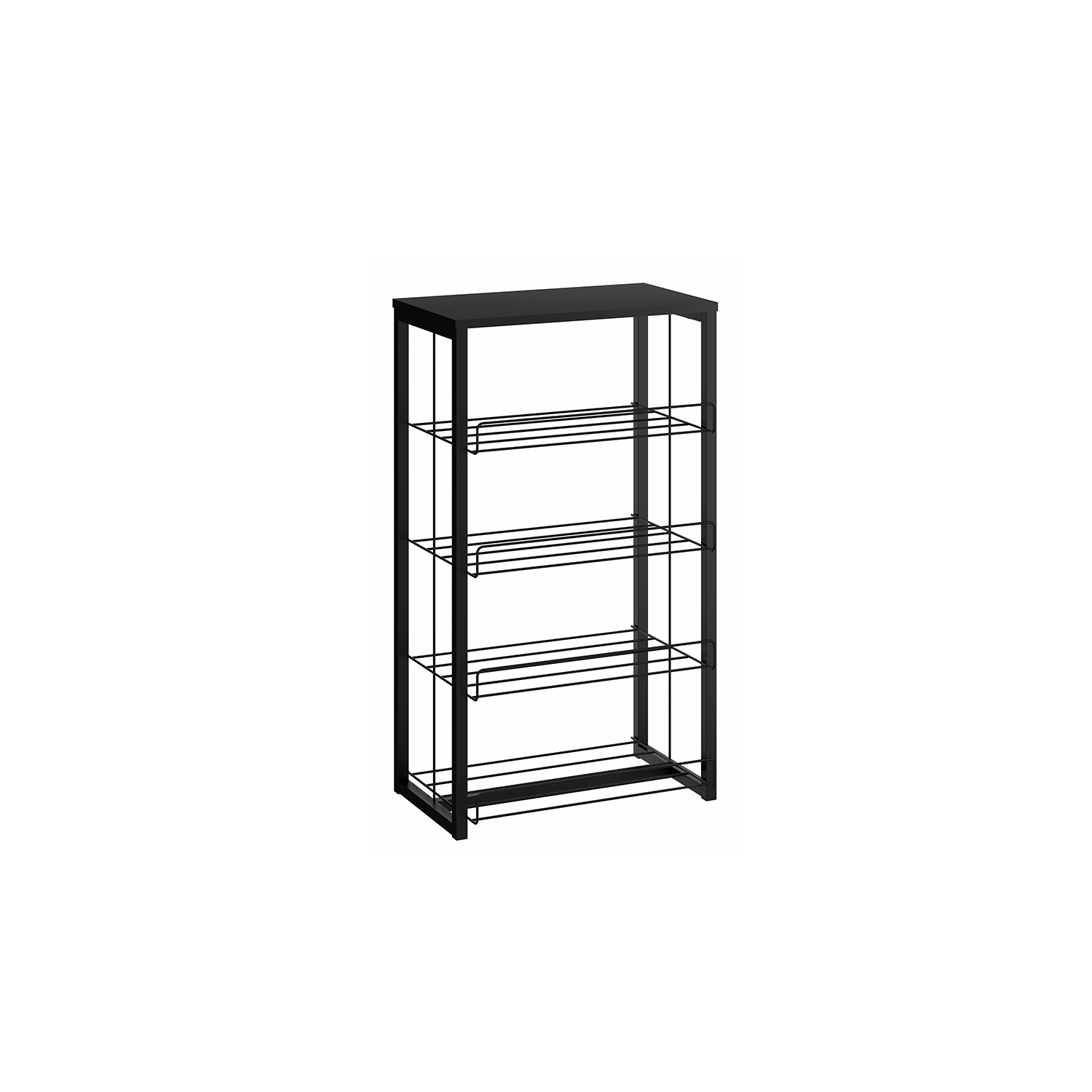 ESTANTE MULTIUSO HOME DESIGN NEGRO MATE - 1
