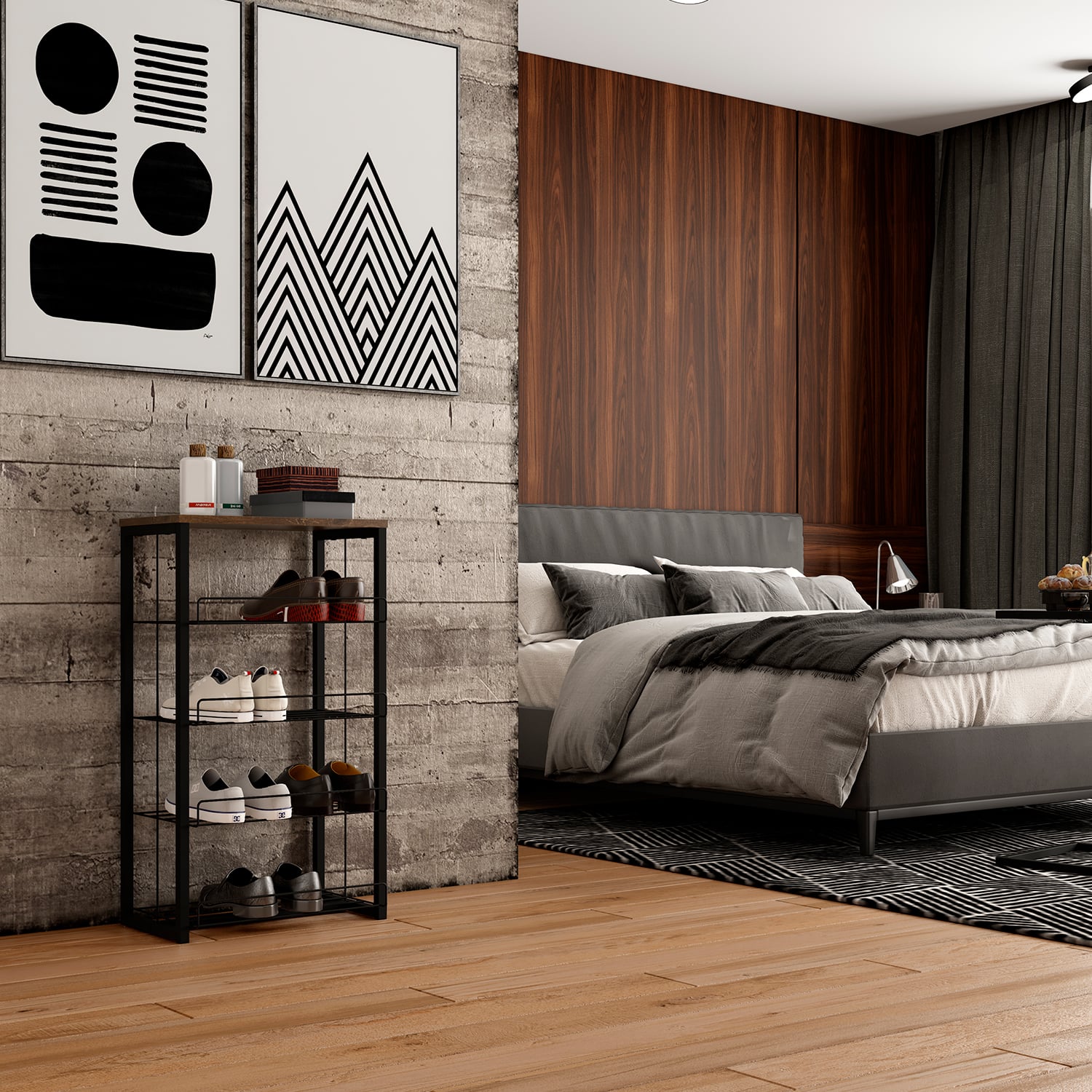 ESTANTE MULTIUSO HOME DESIGN LEGNO NEGRO - 2