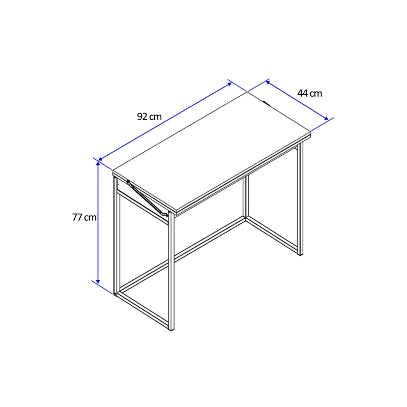 MESA HOGA HOME DESIGN EXTENSIBLE BLANCO CROMADO - 4