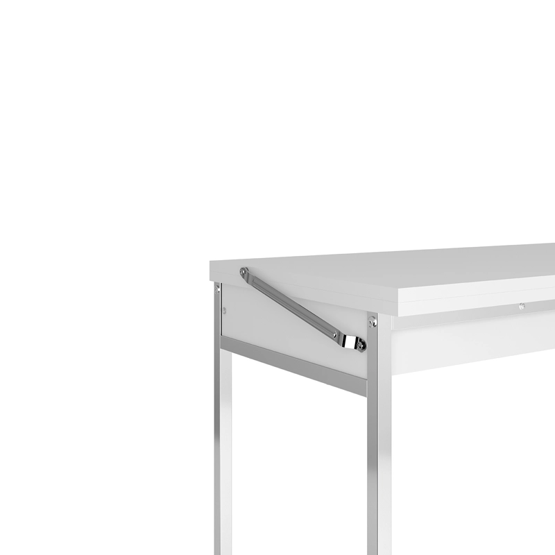 MESA HOGA HOME DESIGN EXTENSIBLE BLANCO CROMADO - 6