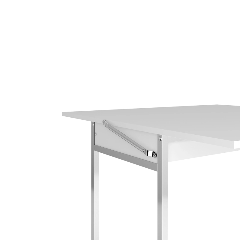MESA HOGA HOME DESIGN EXTENSIBLE BLANCO CROMADO - 7