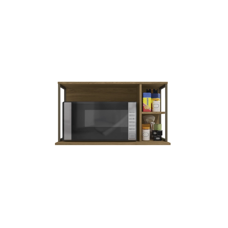 MUEBLE HOGA VERSA MDP ROBLE MICROONDAS - 4
