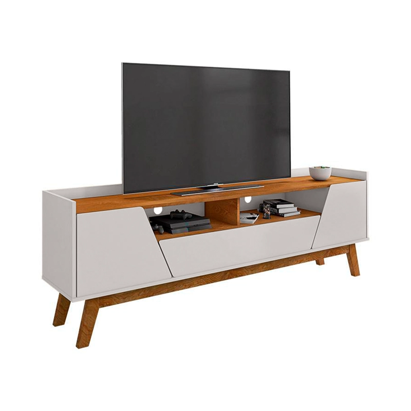 RACK TV HOGA FLORENCIA MDP BLANCO INVIERNO 70' NATURAL - 1