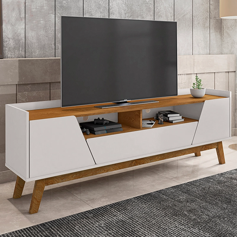 RACK TV HOGA FLORENCIA MDP BLANCO INVIERNO 70' NATURAL - 2