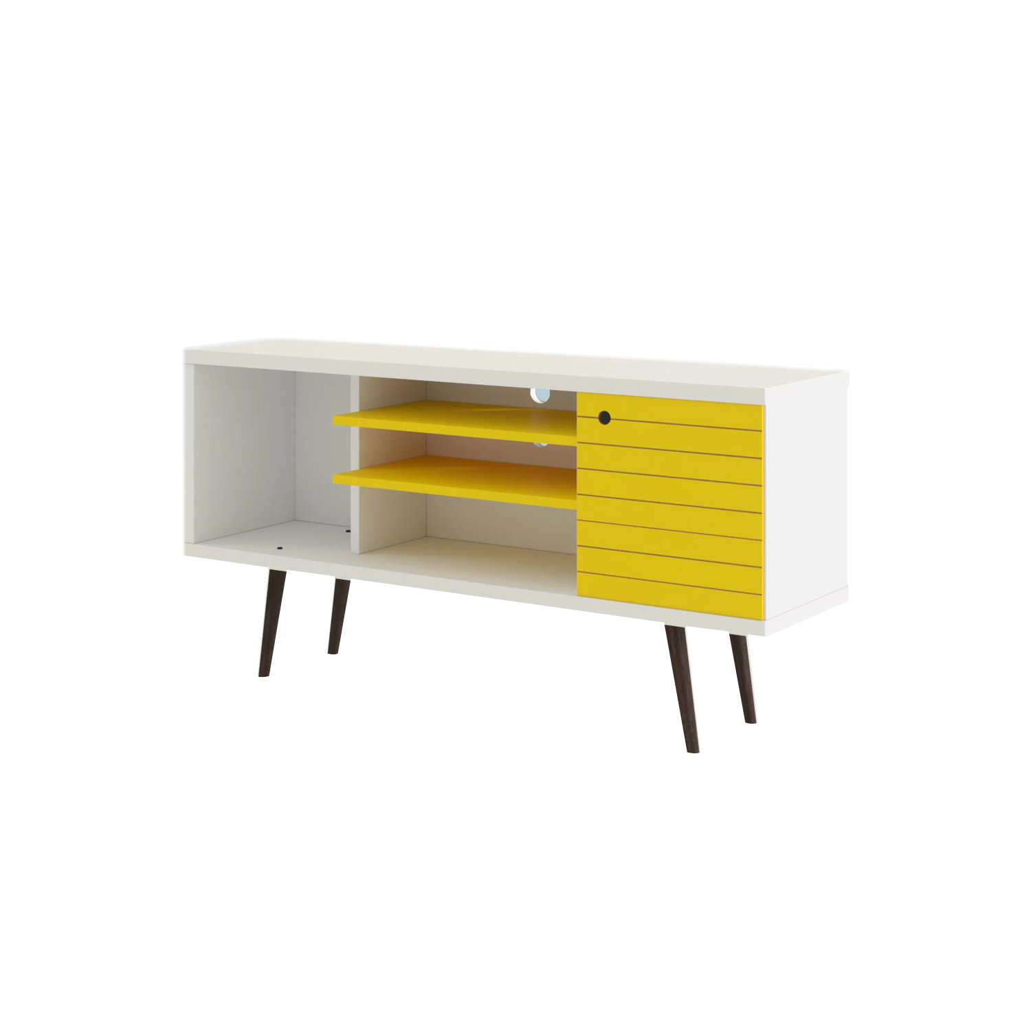RACK TV HOGA SAFIRA MDP AMARILLO 55' BLANCO - 1