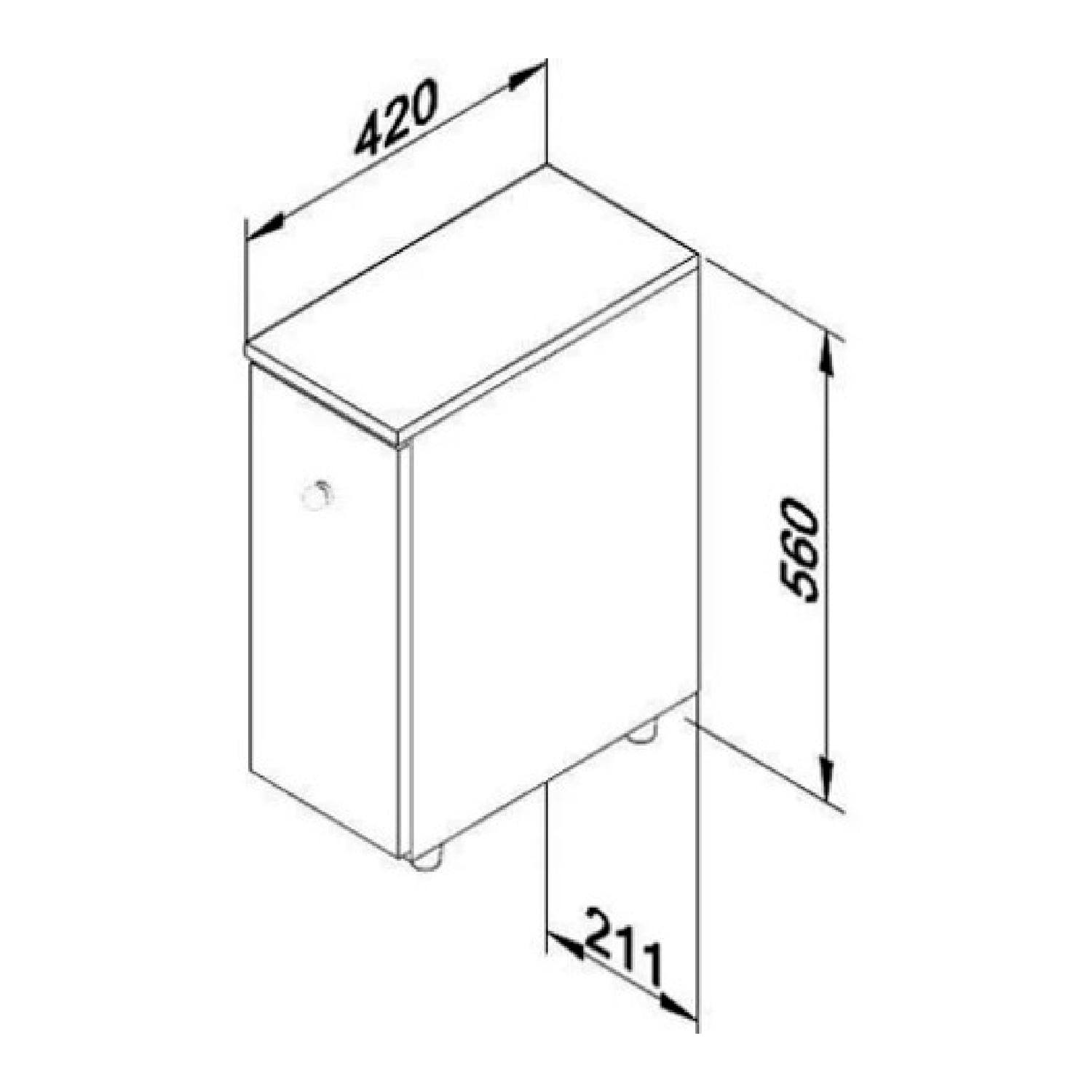 MUEBLE ORGANIZADOR DE BAÑO GALES BLANCO - 3