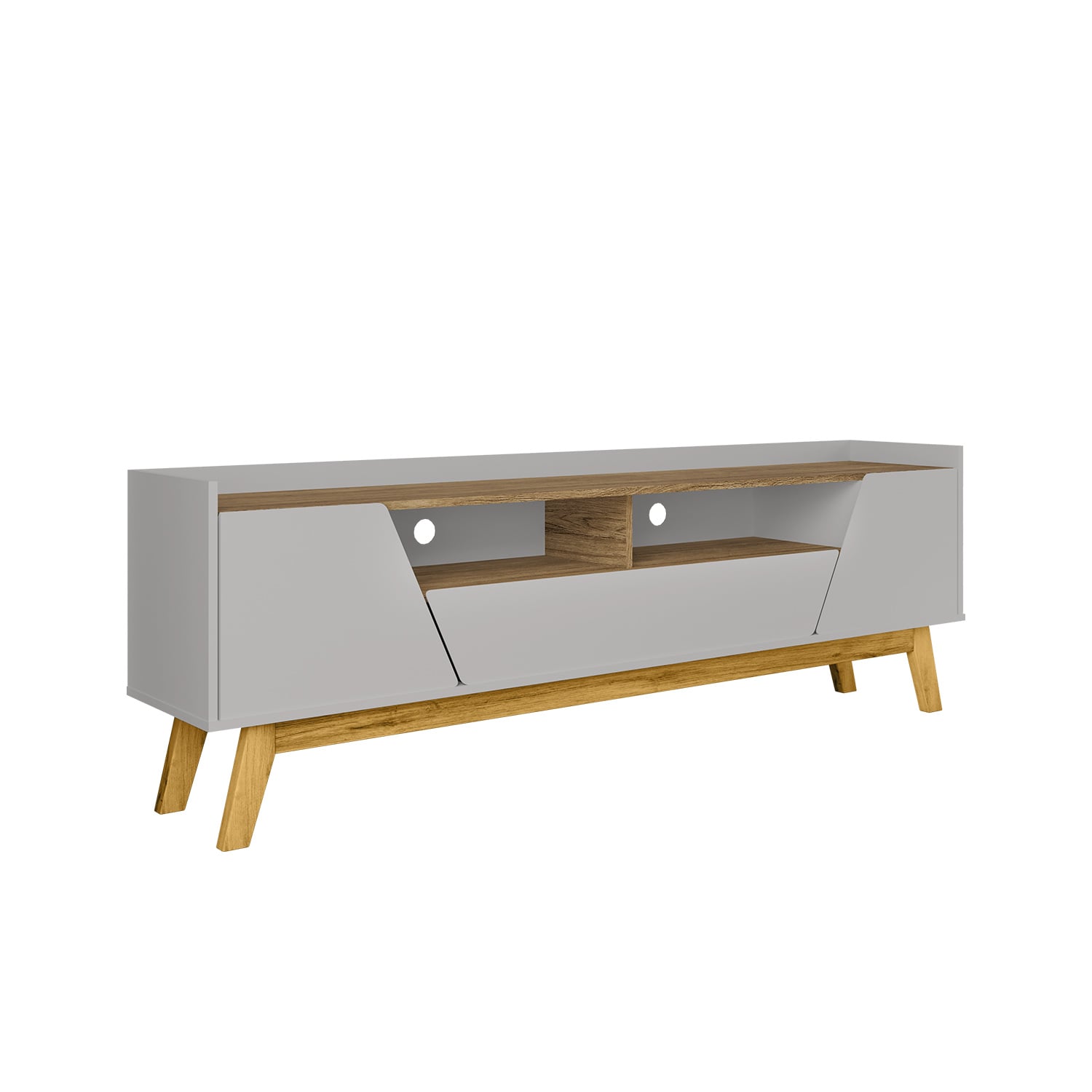 RACK TV 75' HOGA FLORENCIA BLANCO INVIERNO CANELA - 5