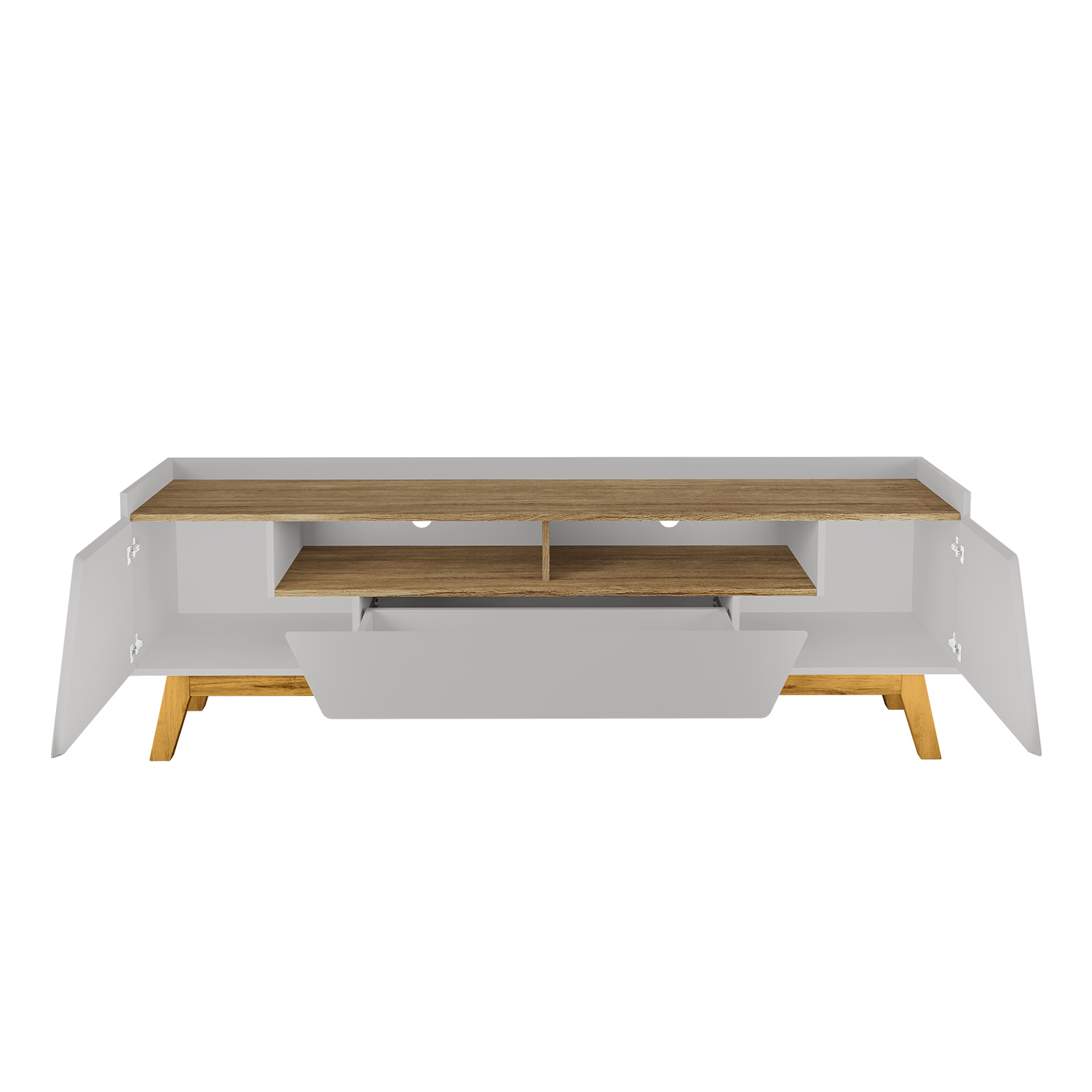 RACK TV 75' HOGA FLORENCIA BLANCO INVIERNO CANELA - 6