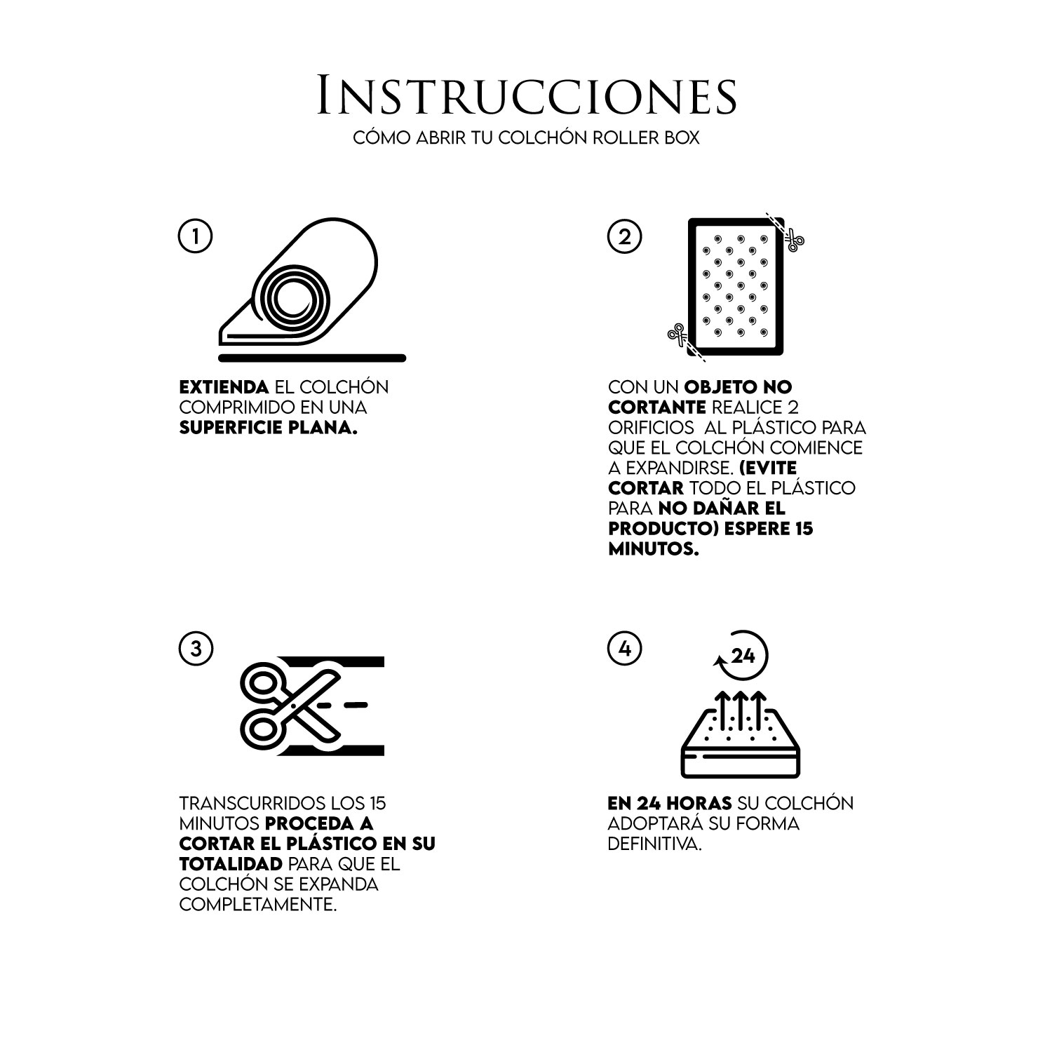 COLCHÓN COMPRIMIDO PLUS BONNELL 2 PLAZAS 150X190X18 CM - 3