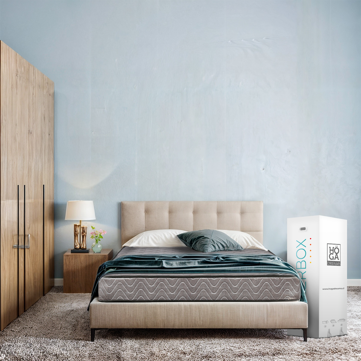 COLCHÓN COMPRIMIDO PLUS BONNELL 2 PLAZAS 150X190X18 CM - 4