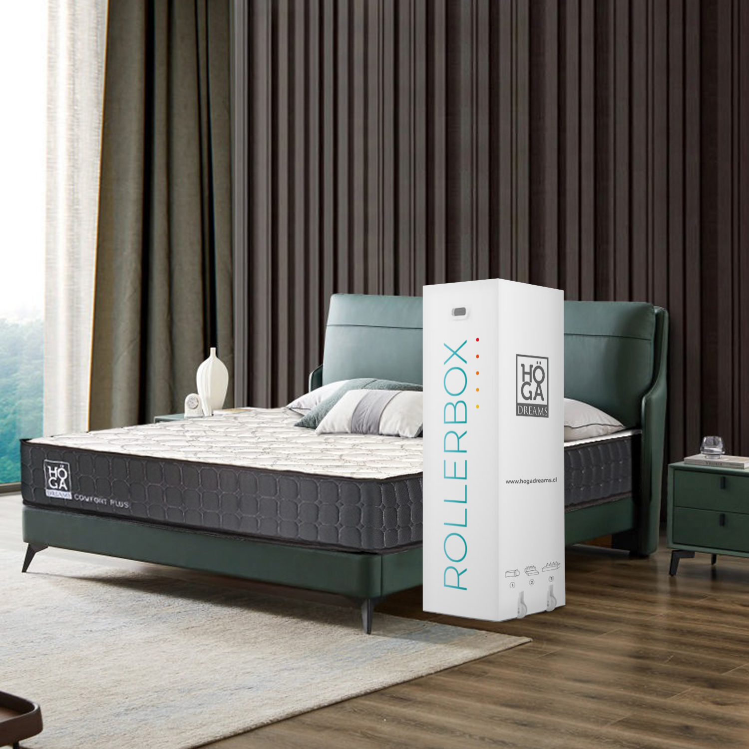 COLCHÓN COMPRIMIDO 2 PLAZAS A16 COMFORT PLUS RESORTE POCKET - 5