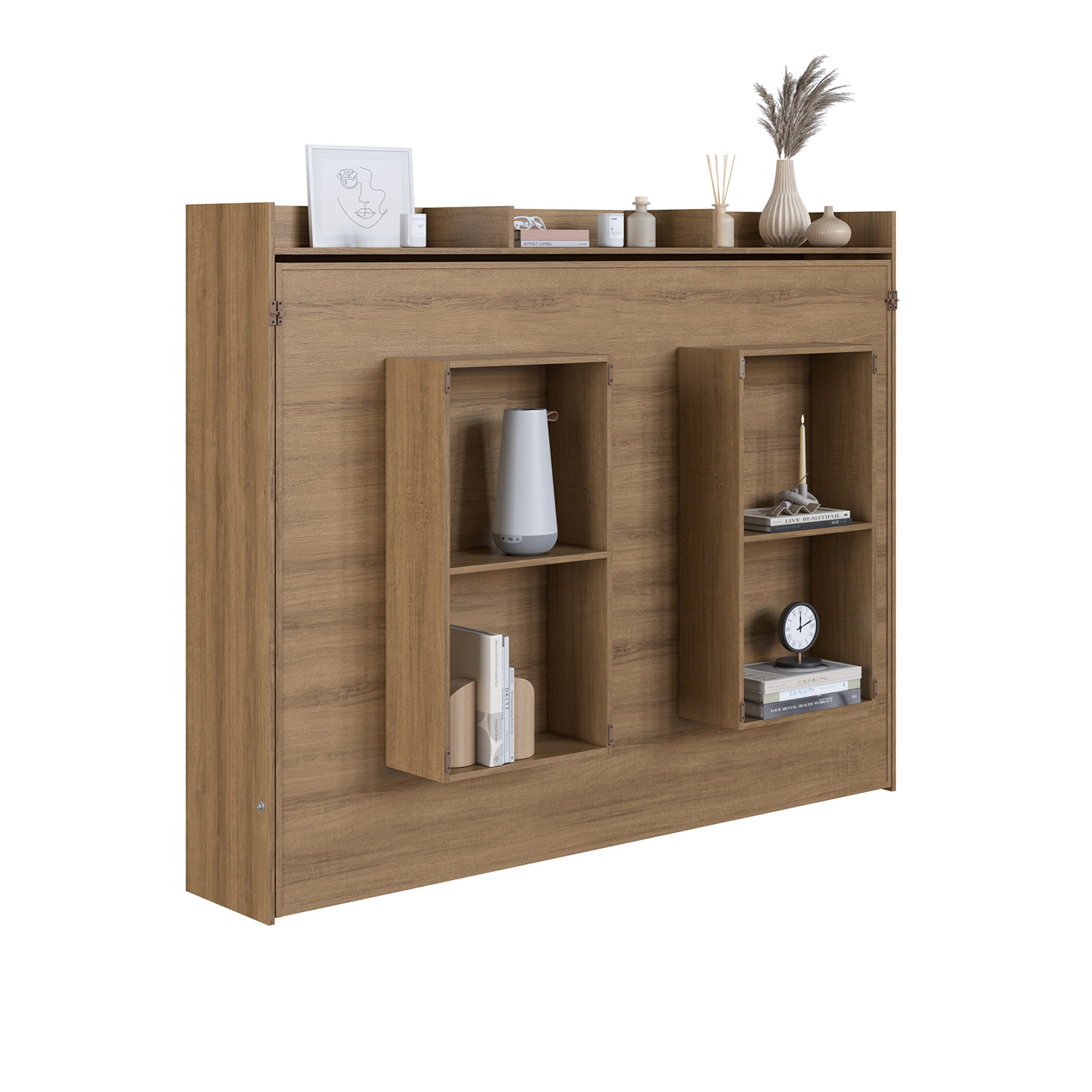 CAMA PLEGABLE HORIZONTAL 2 PZA HOGA HANOVER MIEL - 5