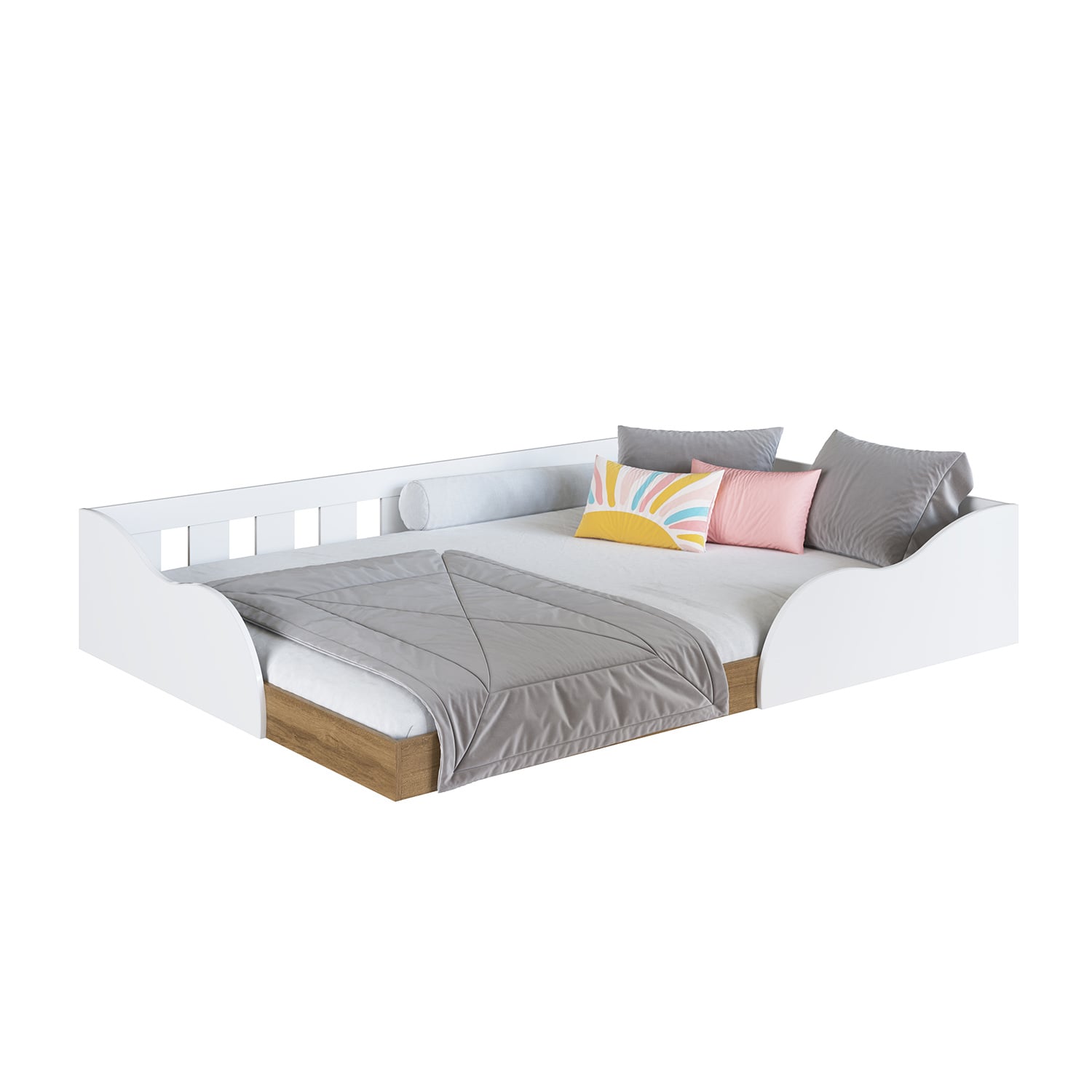 CAMA MONTESSORI 2 PZA HOGA MEMPHIS EN COLOR BLANCO - 1