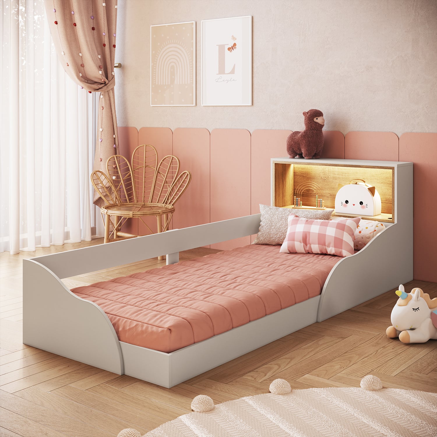 CAMA MONTESSORI CON LUZ LED 1 PZA HOGA LILLE ARENA - 2