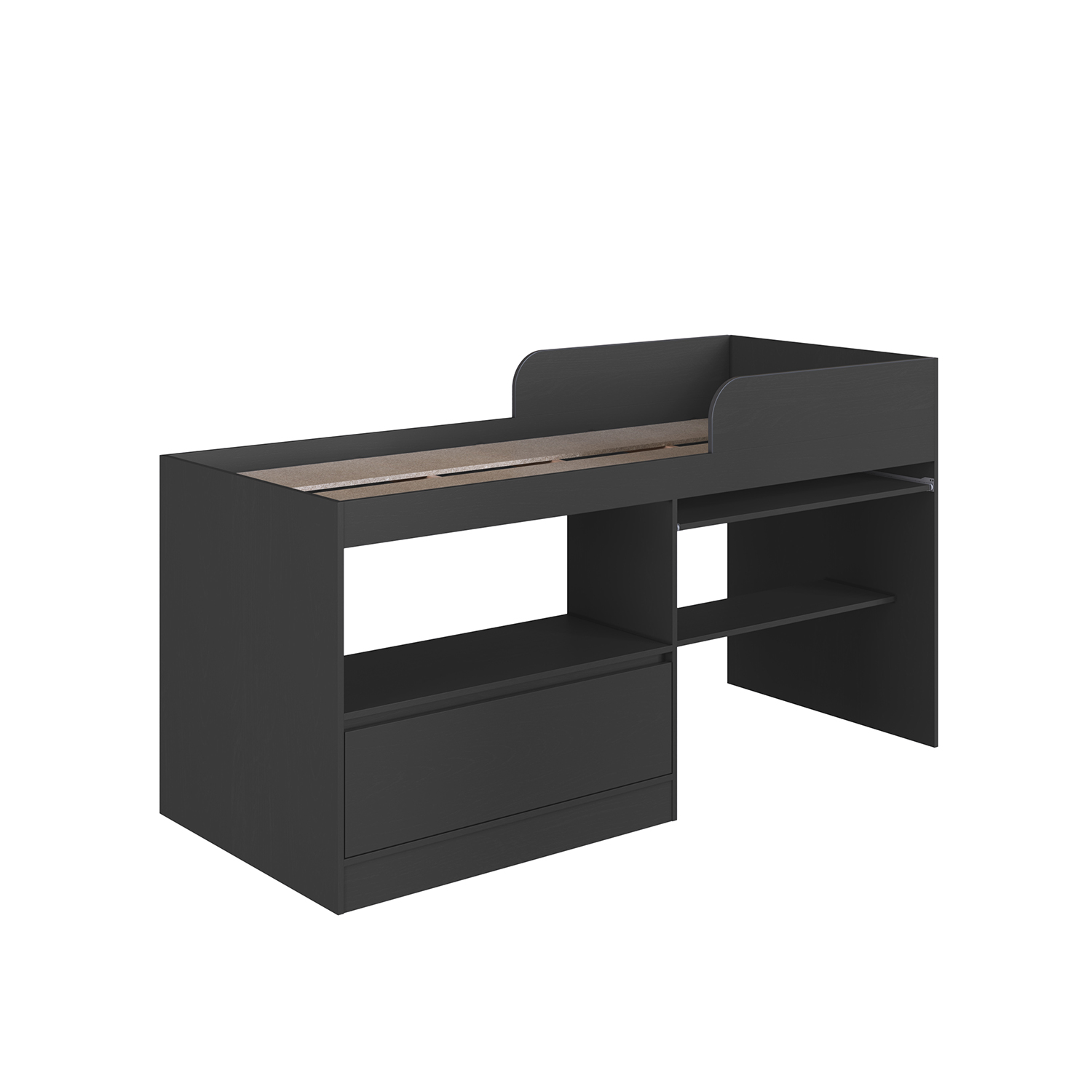 CAMA ALTA MULTIFUNCIONAL 1 PZA HOGA JACARTA GRIS - 4