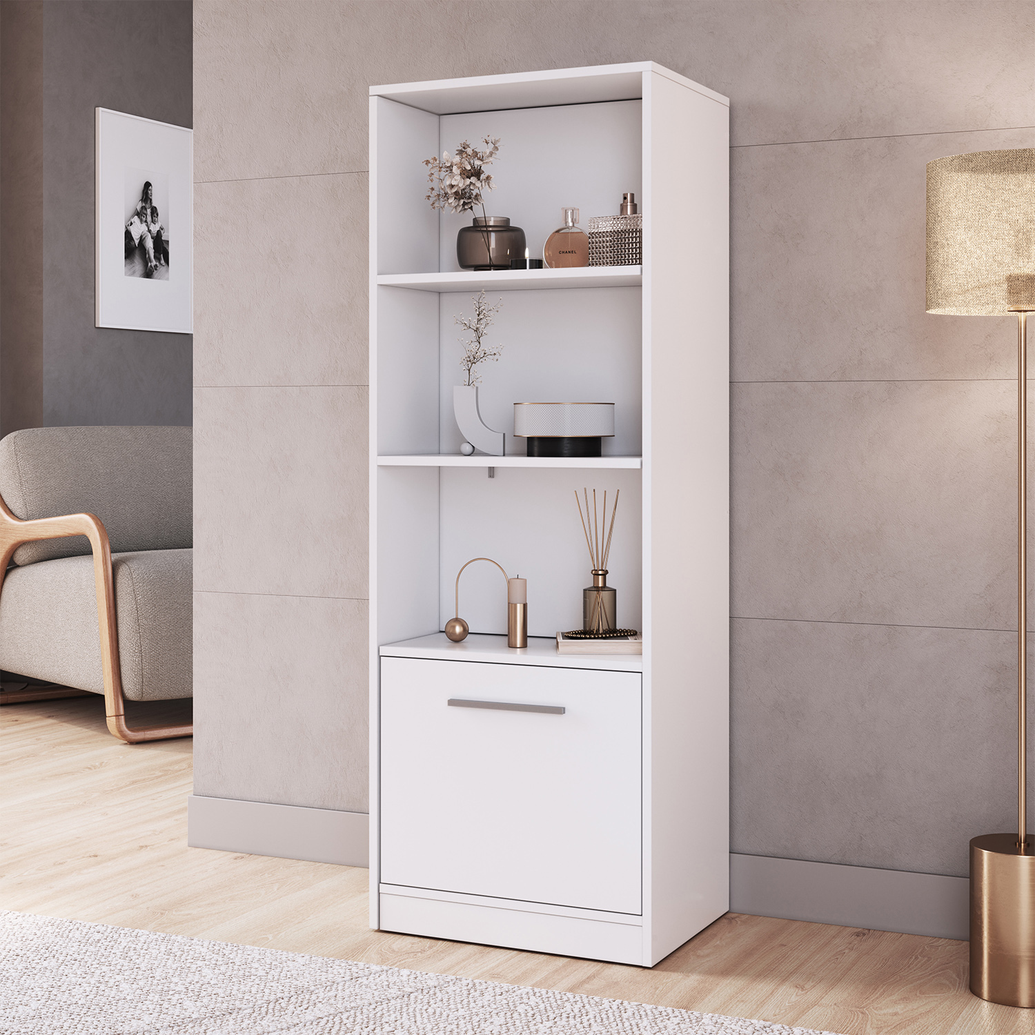ESTANTE MULTIUSO EXTENDIBLE HOGA LOCK EN COLOR BLANCO - 4
