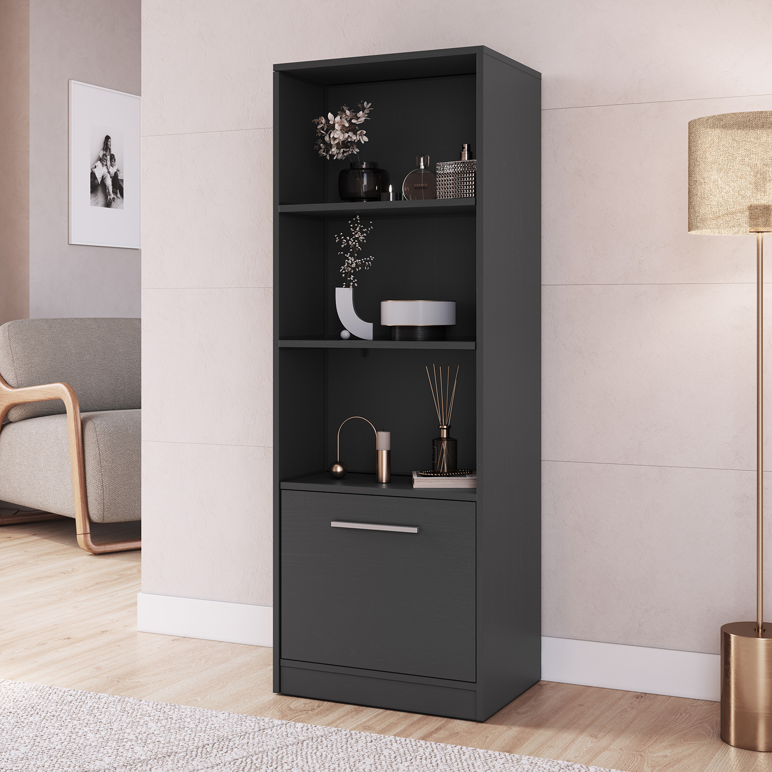 ESTANTE MULTIUSO EXTENDIBLE HOGA LOCK GRIS - 4