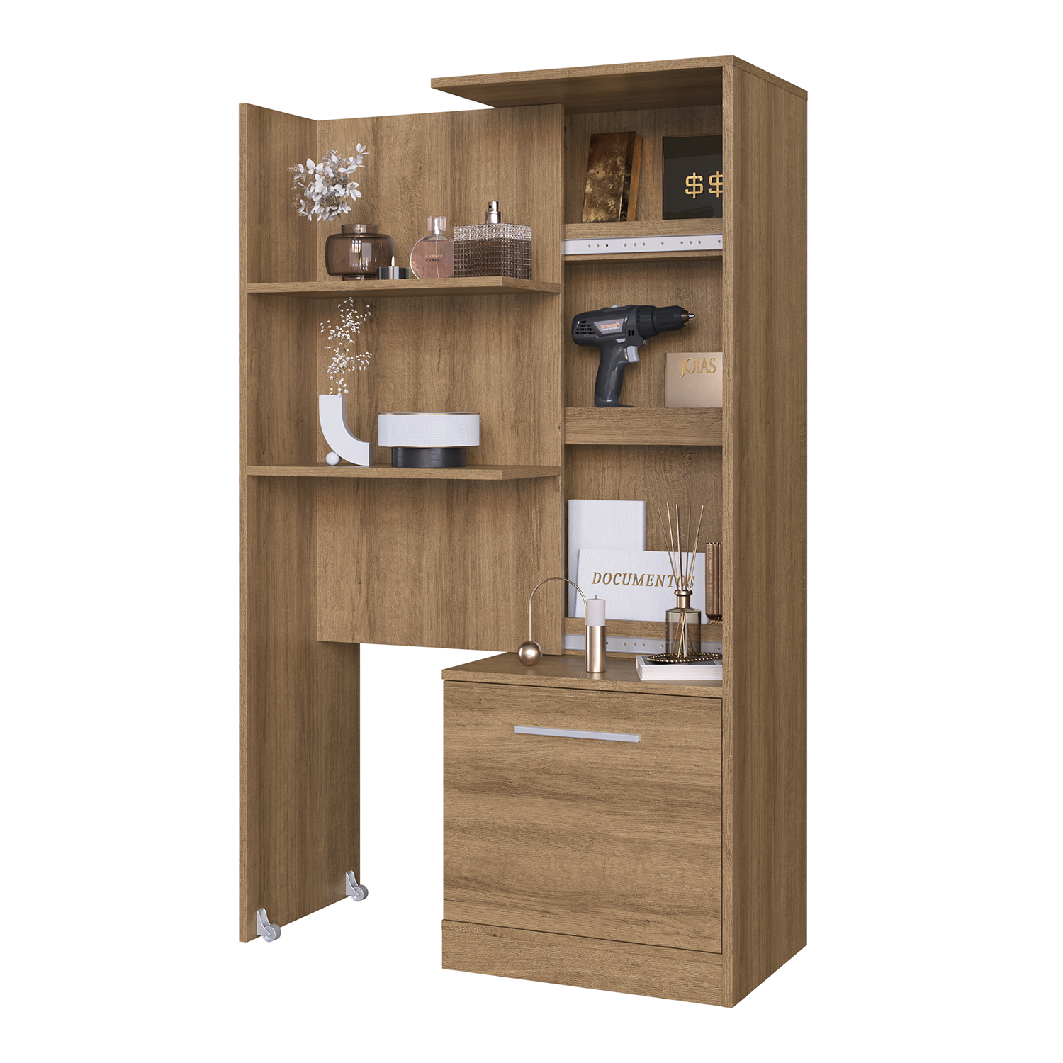 ESTANTE MULTIUSO EXTENDIBLE HOGA LOCK MIEL - 1