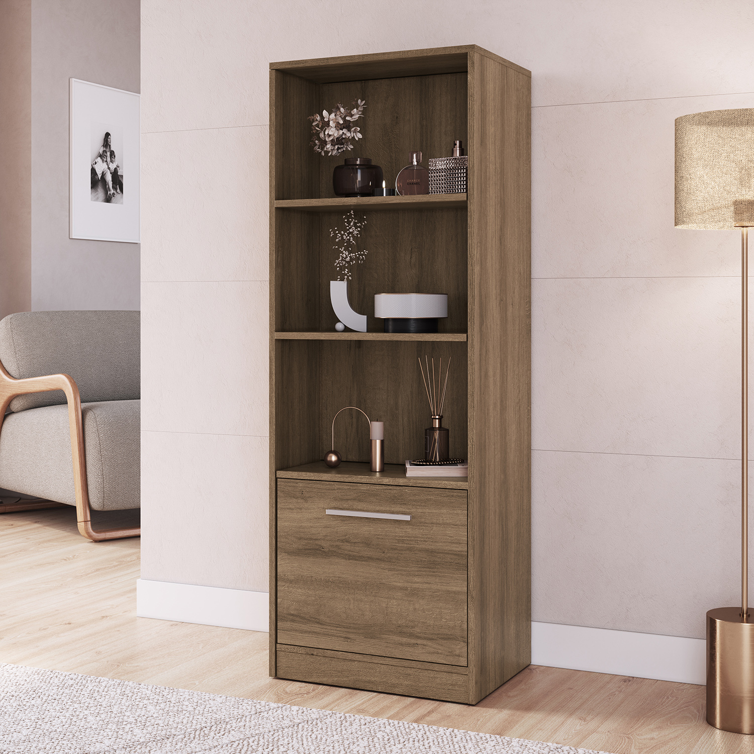 ESTANTE MULTIUSO EXTENDIBLE HOGA LOCK MIEL - 4