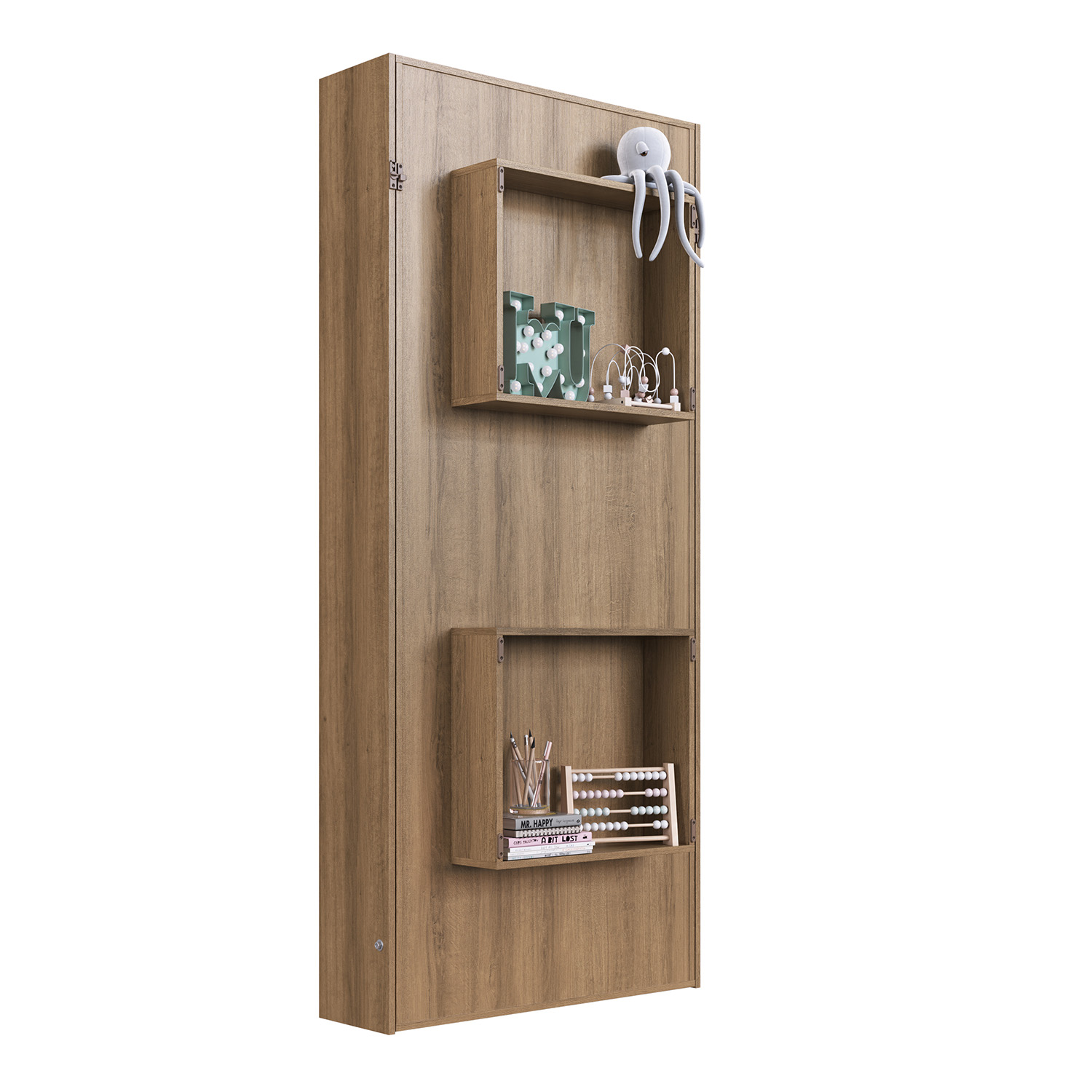CAMA PLEGABLE VERTICAL 1 PZA HOGA VANCOUVER MIEL - 5