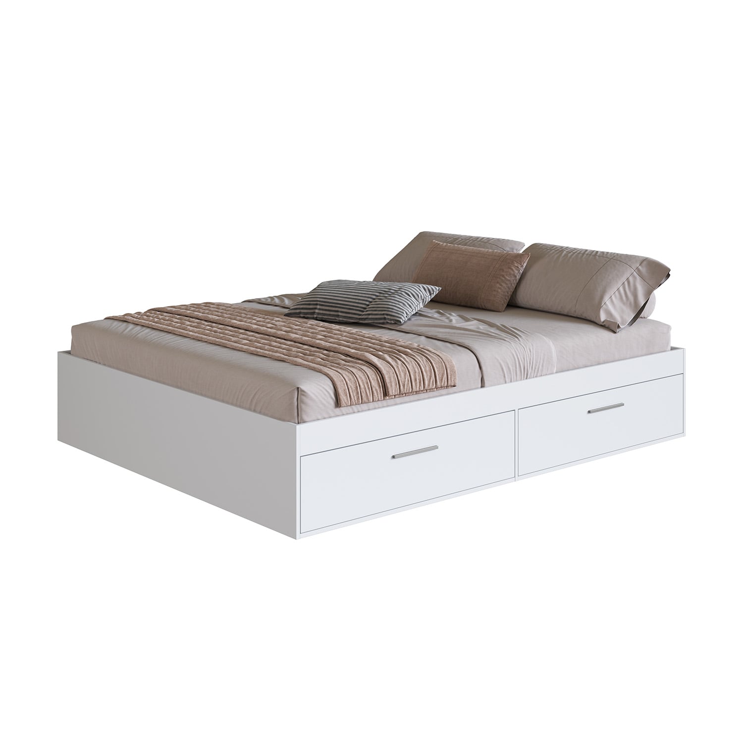 CAMA BOXET CON 4 PUERTAS 2 PZAS HOGA TOKIO BLANCO - 2