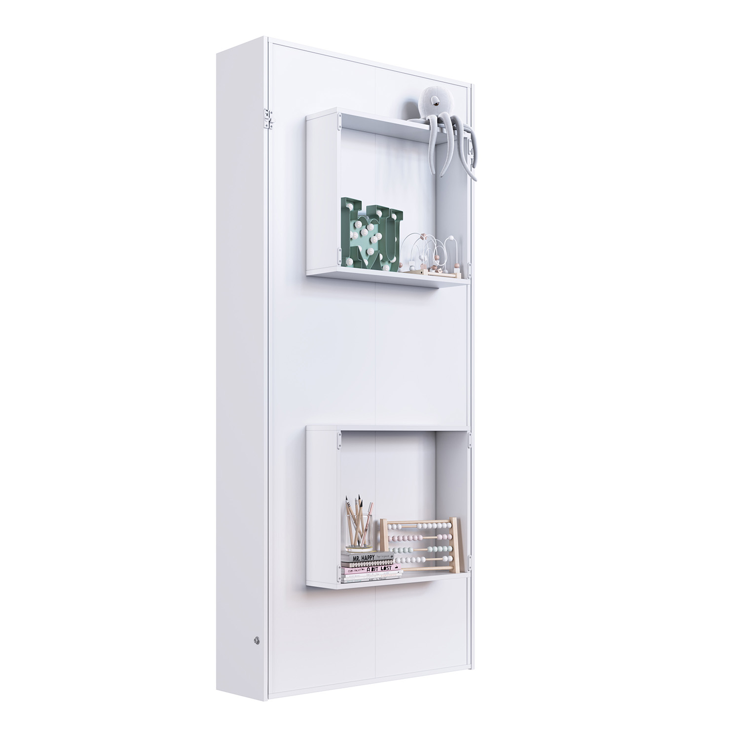 CAMA PLEGABLE VERTICAL 1,5 PZAS HOGA VANCOUVER BLANCO - 5