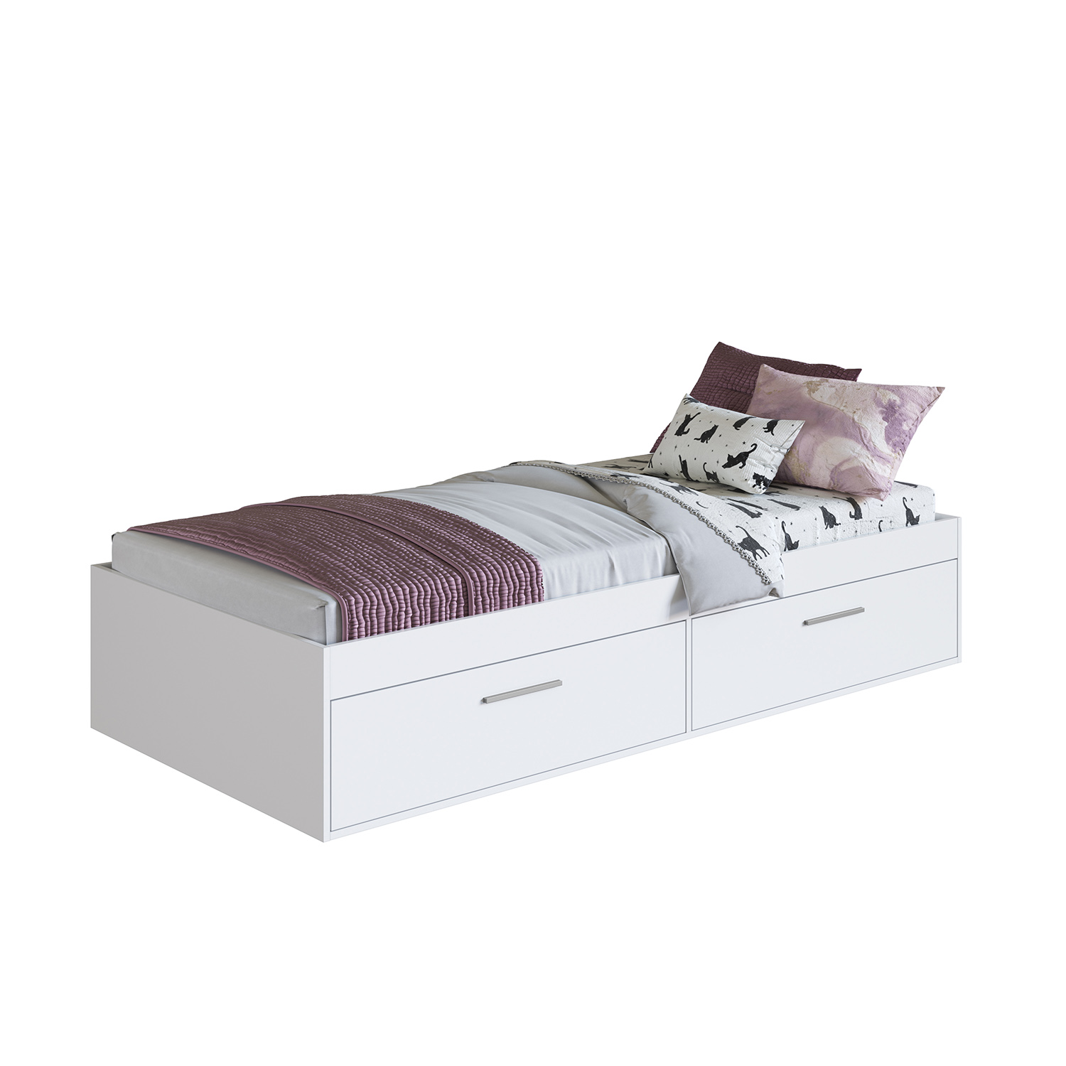 CAMA BOXET CON 2 PUERTAS 1,5 PZAS HOGA TOKIO BLANCO - 2
