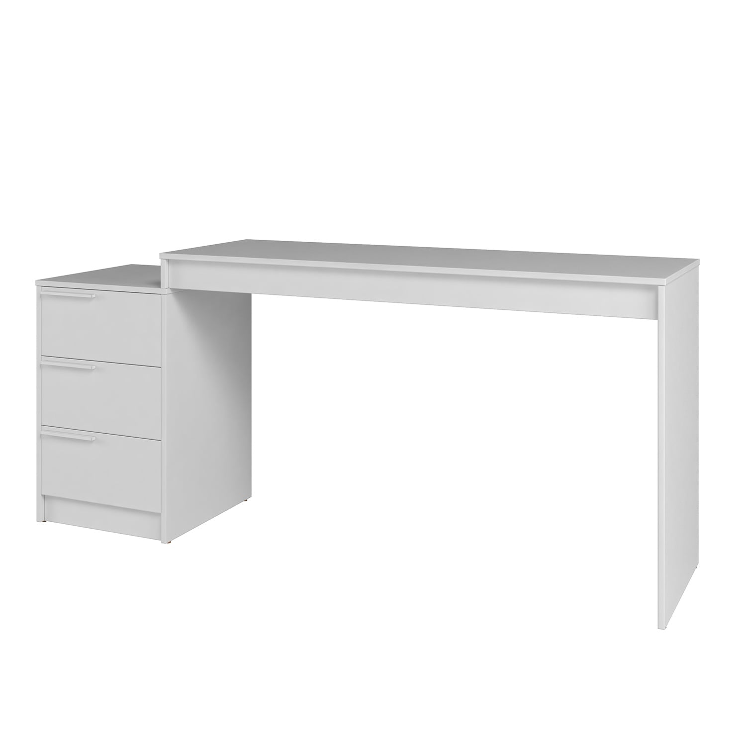 ESCRITORIO 3 CAJONES HOGA BLANCO - 4