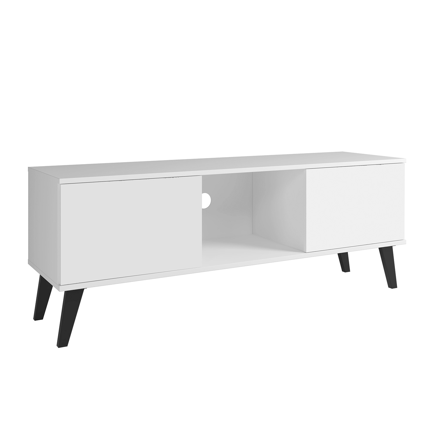 RACK TV 55' 2 PUERTAS HOGA BLANCO - 2