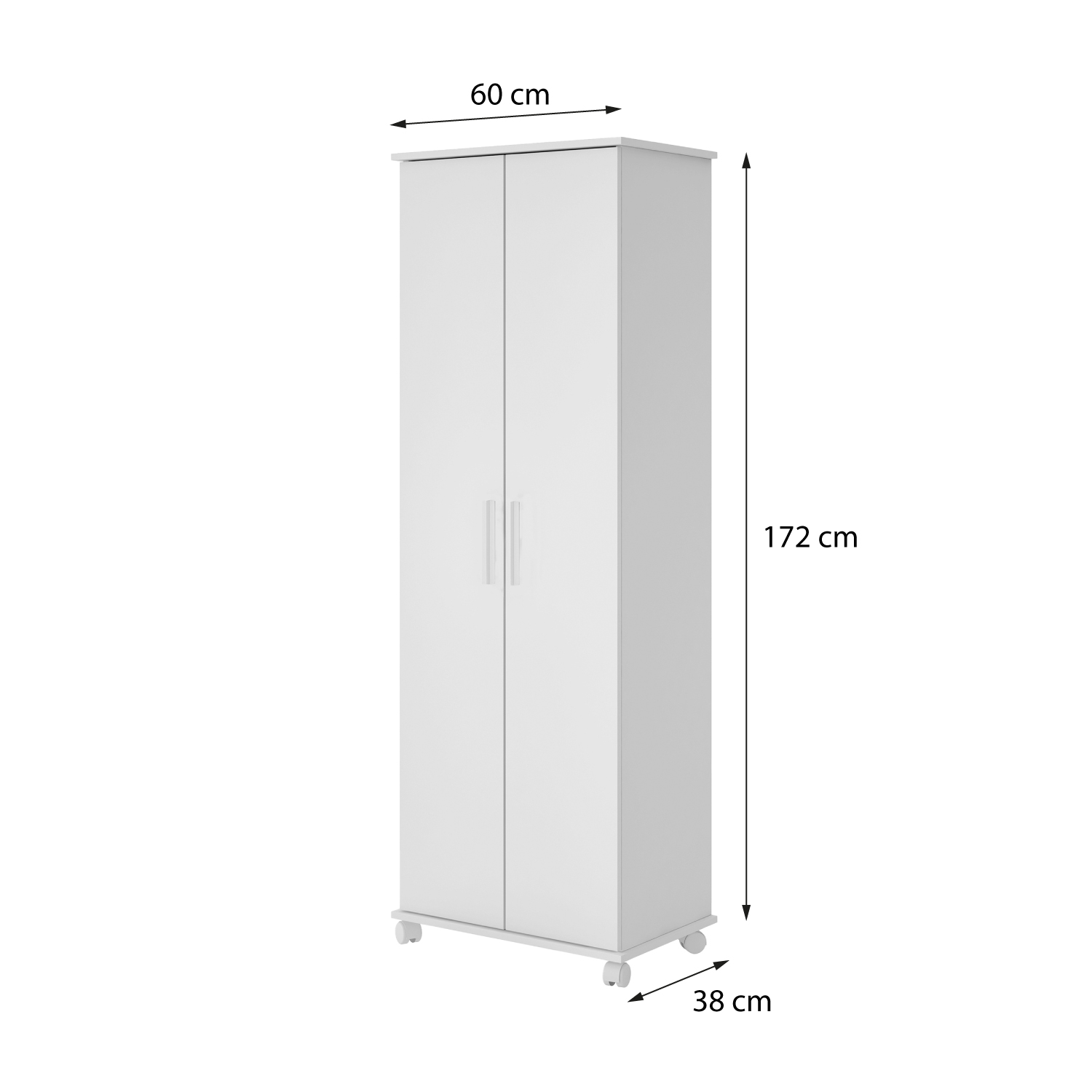 CLOSET 2 PUERTAS 9 REPISAS HOGA BLANCO - 3