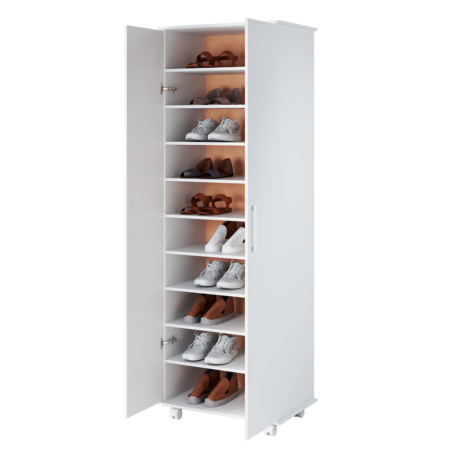 CLOSET 2 PUERTAS 9 REPISAS HOGA BLANCO - 4