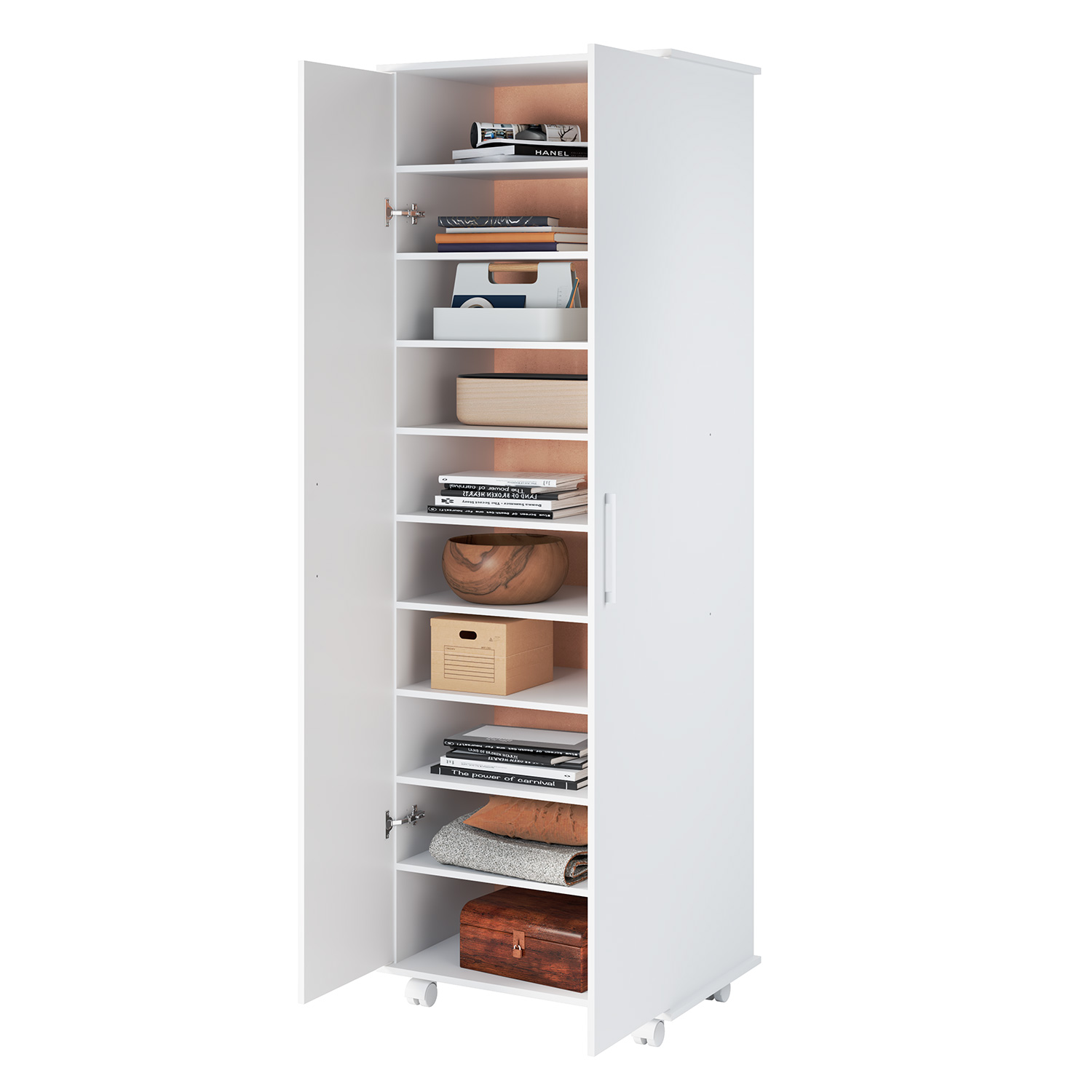 CLOSET 2 PUERTAS 9 REPISAS HOGA BLANCO - 6