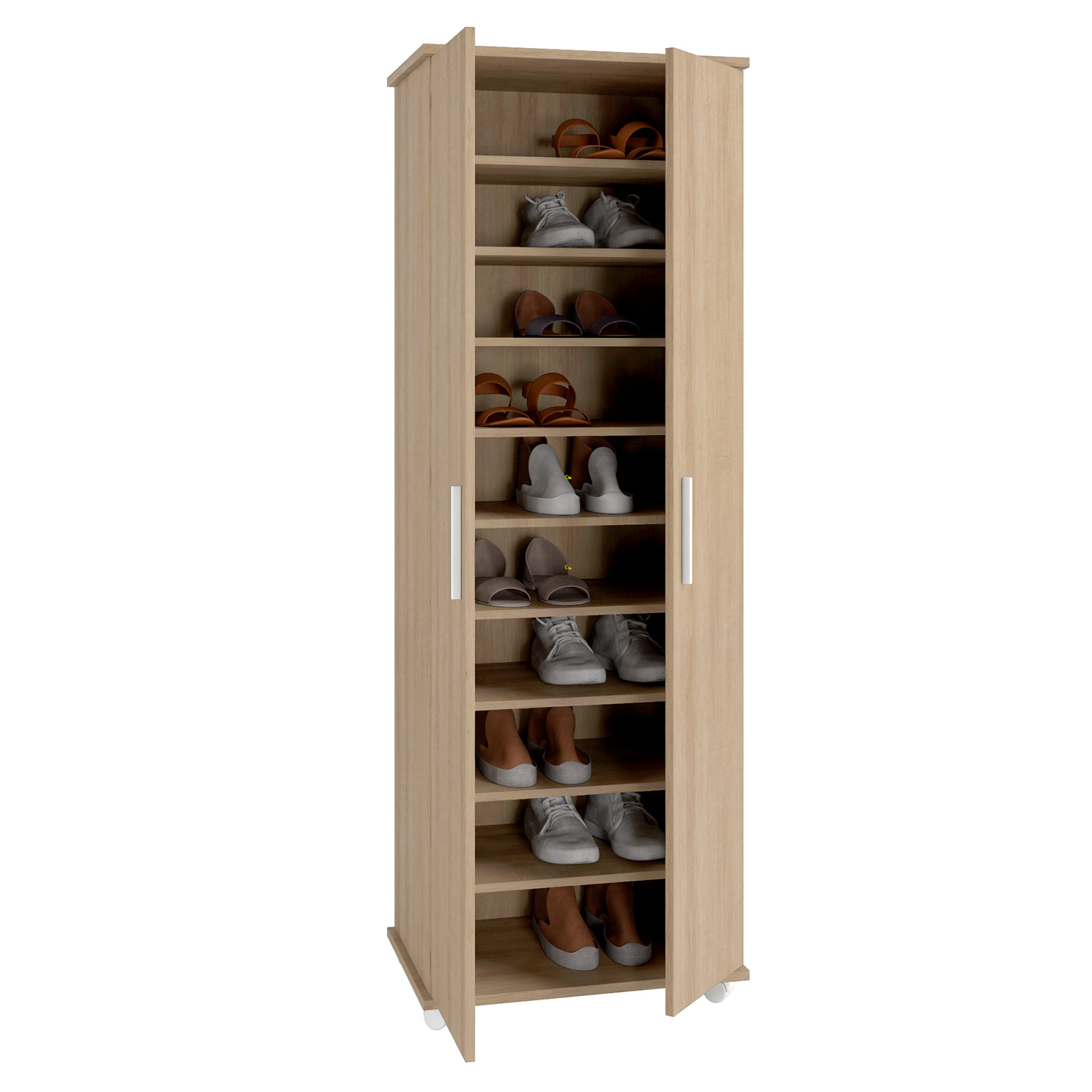 CLOSET 2 PUERTAS 9 REPISAS HOGA MIEL - 5