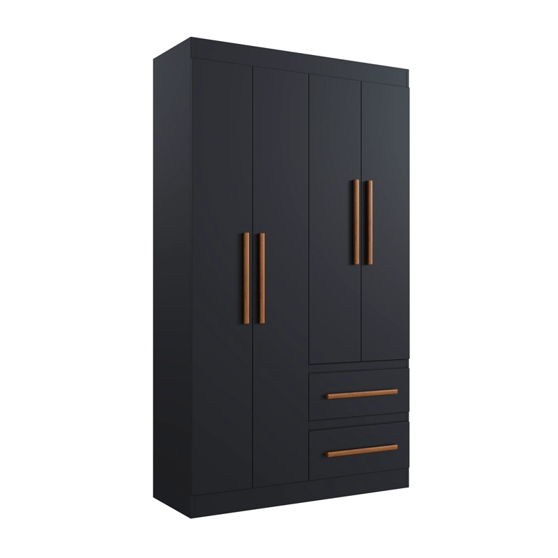 COSET 4 PUERTAS 2 CAJONES HOGA PALERMO NEGRO - 1