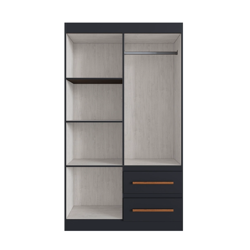 COSET 4 PUERTAS 2 CAJONES HOGA PALERMO NEGRO - 6