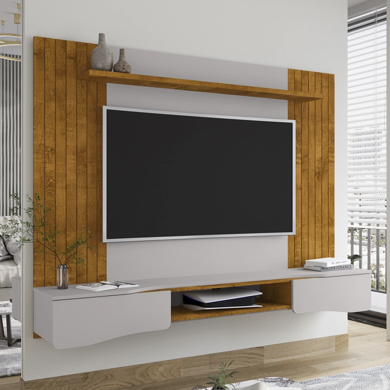 PANEL RACK TV 65' HOGA BUZIOS NATURAL BLANCO INVIERNO - 1