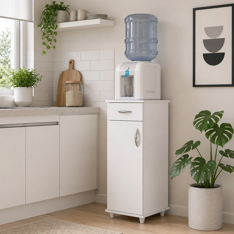 MUEBLE DE COCINA 1 PUERTA 1 CAJON HOGA SLIM BLANCO - 1