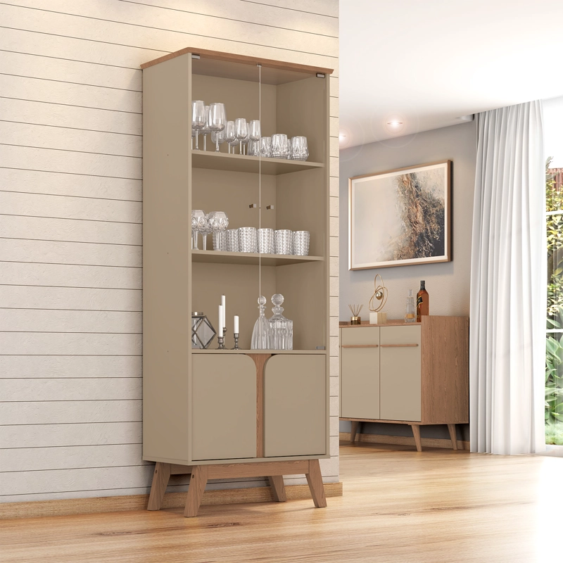 VITRINA CRISTALERA MADRI FENDI RUSTICO - 1