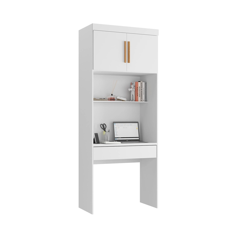 ESCRITORIO CON ESTANTE 2 PUERTAS 1 CAJON HOGA SMART BLANCO - 2