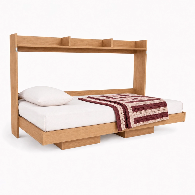 CAMA PLEGABLE HORIZONTAL 1 PZA HOGA DUBAI MIEL - 7