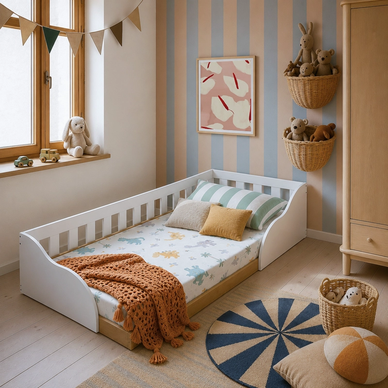 CAMA MONTESSORI 1 PZA HOGA VENECIA BLANCO - 1