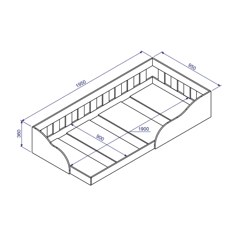CAMA MONTESSORI 1 PZA HOGA VENECIA BLANCO - 3