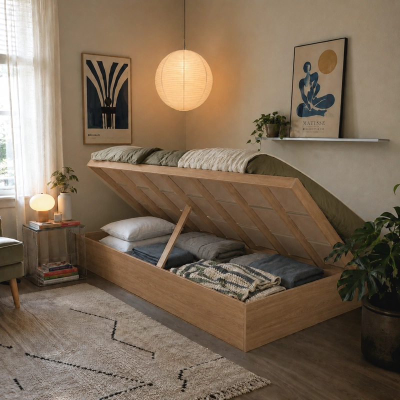 CAMA BOXET 1 PZA HOGA NEW YORK MIEL - 2