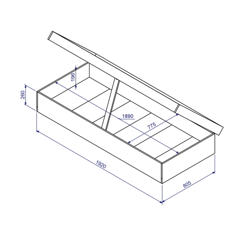 CAMA BOXET 1 PZA HOGA NEW YORK MIEL - 6
